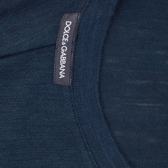 Dolce & Gabbana Wool Crew Neck T Shirt