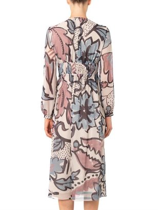 Burberry Floral-print silk-georgette dress