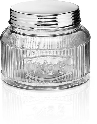 Marks and Spencer 17cm Pressed Glass Round Storage Jar