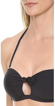 L-Space Sensual Solids Peek-A-Boo Bikini Top
