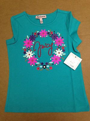 Juicy Couture Girls T-Shirt - Bermuda Sky
