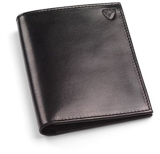 Aspinal of London Double credit card case pocket smooth black