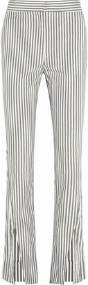 Acne Studios Liz striped stretch cotton-blend straight-leg pants