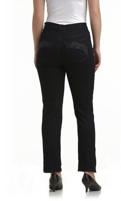 Gloria Vanderbilt Petite's Classic Fit Amanda Jeans - Embellished