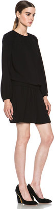Isabel Marant Elwood Crepe Chic Dress in Black