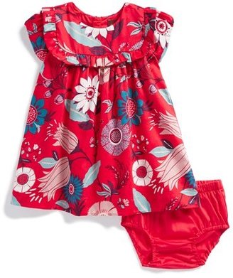 Tea Collection 'Elfengarten' Sateen Party Dress & Bloomers (Baby Girls)