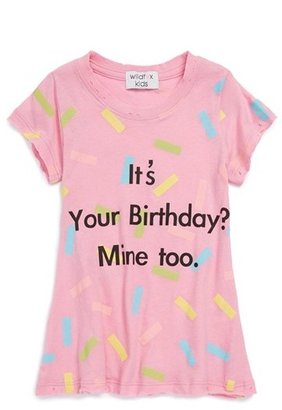 Wildfox Couture 'It's Your Birthday? Mine Too' Graphic Tee (Big Girls)