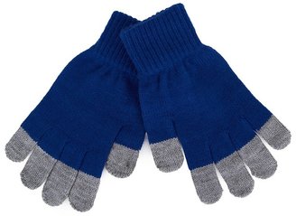 Diesel Blue and Grey Knitted Gloves