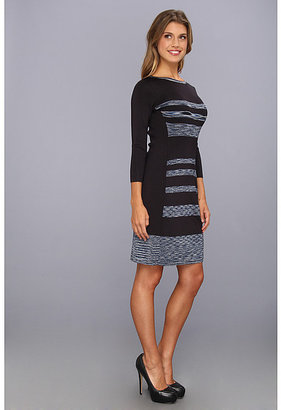 Jessica Simpson Long Sleeve Stripe Sweater Dress with Back Cut Out