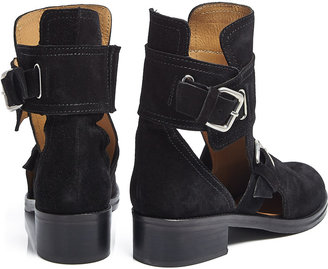 Vanessa Bruno Cutaway Multiple Buckle Ankle Boots