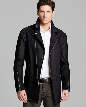 John Varvatos Collection Asymmetric Zip Front Jacket
