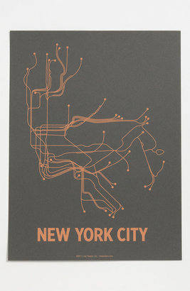 Line Posters 'New York City Transit System - Small' Print