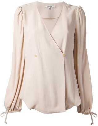 Carven wrap-style blouse