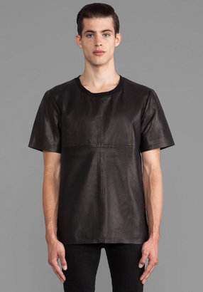 BLK DNM Leather T-Shirt 5