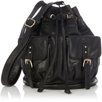 Oasis Leather Bucket Bag