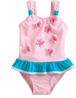 Floatimini butterfly ruffle one-piece swimsuit - toddler