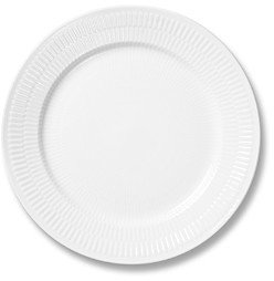 Royal Copenhagen White Fluted Plain Salad/Dessert Plate