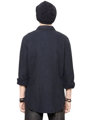 Cycle Houndstooth Cotton Jacquard Shirt