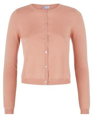RED Valentino Cashmere Bow Cropped Cardigan