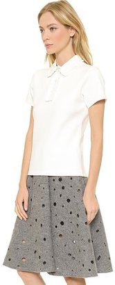 J.W.Anderson Polo Shirt with French Ruffle Detail