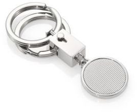 Saks Fifth Avenue Textured Wave-Pattern Key Ring