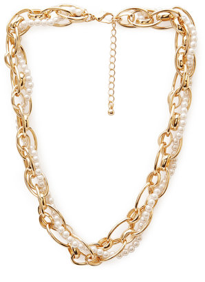 Forever 21 Remixed Pearlescent Necklace