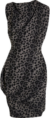 Vivienne Westwood Fond Leopard-Print Crepe Dress