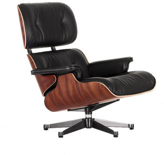 Vitra Lounge Chair Cherry/Black Leather by Eames