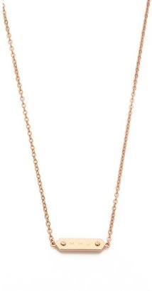 Marc by Marc Jacobs MMJ Plaque Necklace