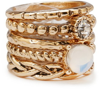 Forever 21 Stackable Embellished Ring Set