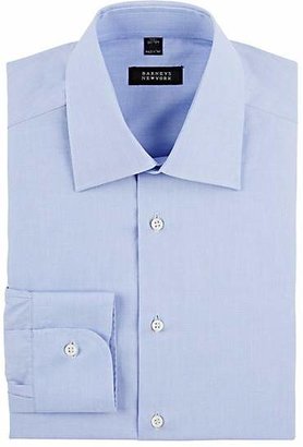 Barneys New York Men's End-On-End Shirt - Blue