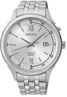 Seiko Men's silver dial bracelet watch