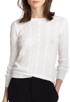 Ralph Lauren Black Label Cable-Knit Cashmere Sweater