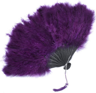 Accessorize Purple Feather Fan
