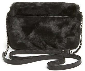 Milly 'Mini Skylar' Faux Fur Crossbody Bag