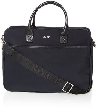 Armani Jeans Nylon briefcase bag