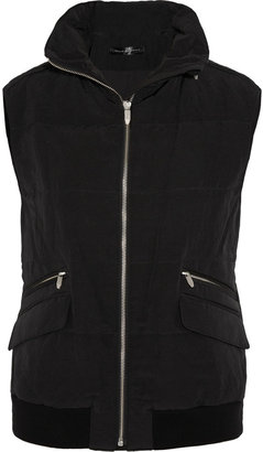Theyskens' Theory Quilted linen-blend gilet