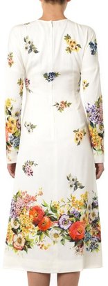 Dolce & Gabbana Floral-print silk dress