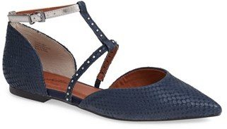 Seychelles 'Uncovered' Leather Ankle Strap Flat (Women)
