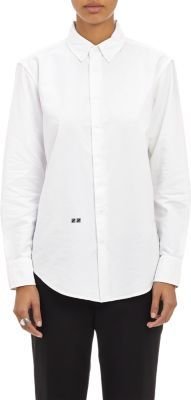 Band Of Outsiders Cropped Oxford Shirt
