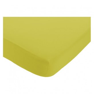 Washed Chartreuse Chartreuse yellow stonewashed King fitted sheet