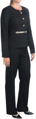 Isabella Collection Cross Dye Pant Suit (For Women)
