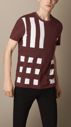 Burberry Check Graphic T-Shirt