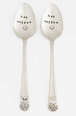 Nordstrom Milk and Honey Luxuries 'Hers/Hers' Vintage Coffee Spoons (Set of 2)