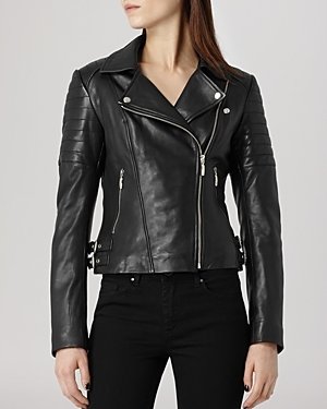 Reiss Jacket - Topaz Quilted Leather Biker