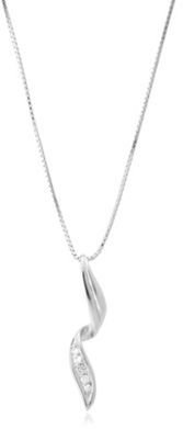 J by Jasper Conran Designer sterling silver ribbon curl necklace
