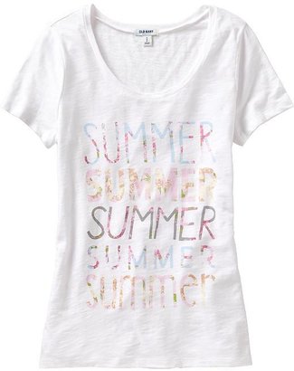 Old Navy Women's Floral-Text Tees