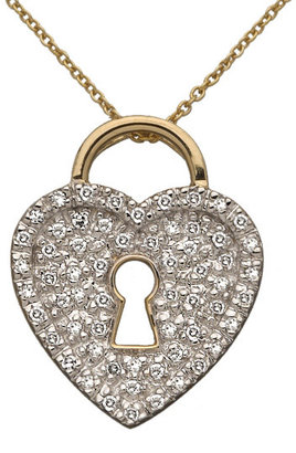 Brian Danielle Diamond Locket Pendant Necklace