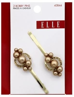 Elle 2-Pack Gold, Champagne & Pearl Bobby Pin