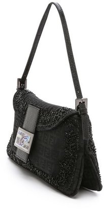 Fendi What Goes Around Comes Around Ricamo Sequin Baguette Bag